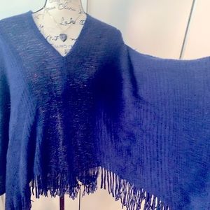 - Versatile Navy blue pancho / cape